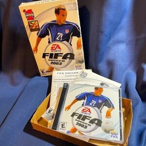 VTG FIFA Soccer 2003 2-disc PC-CD w/ manuals & box